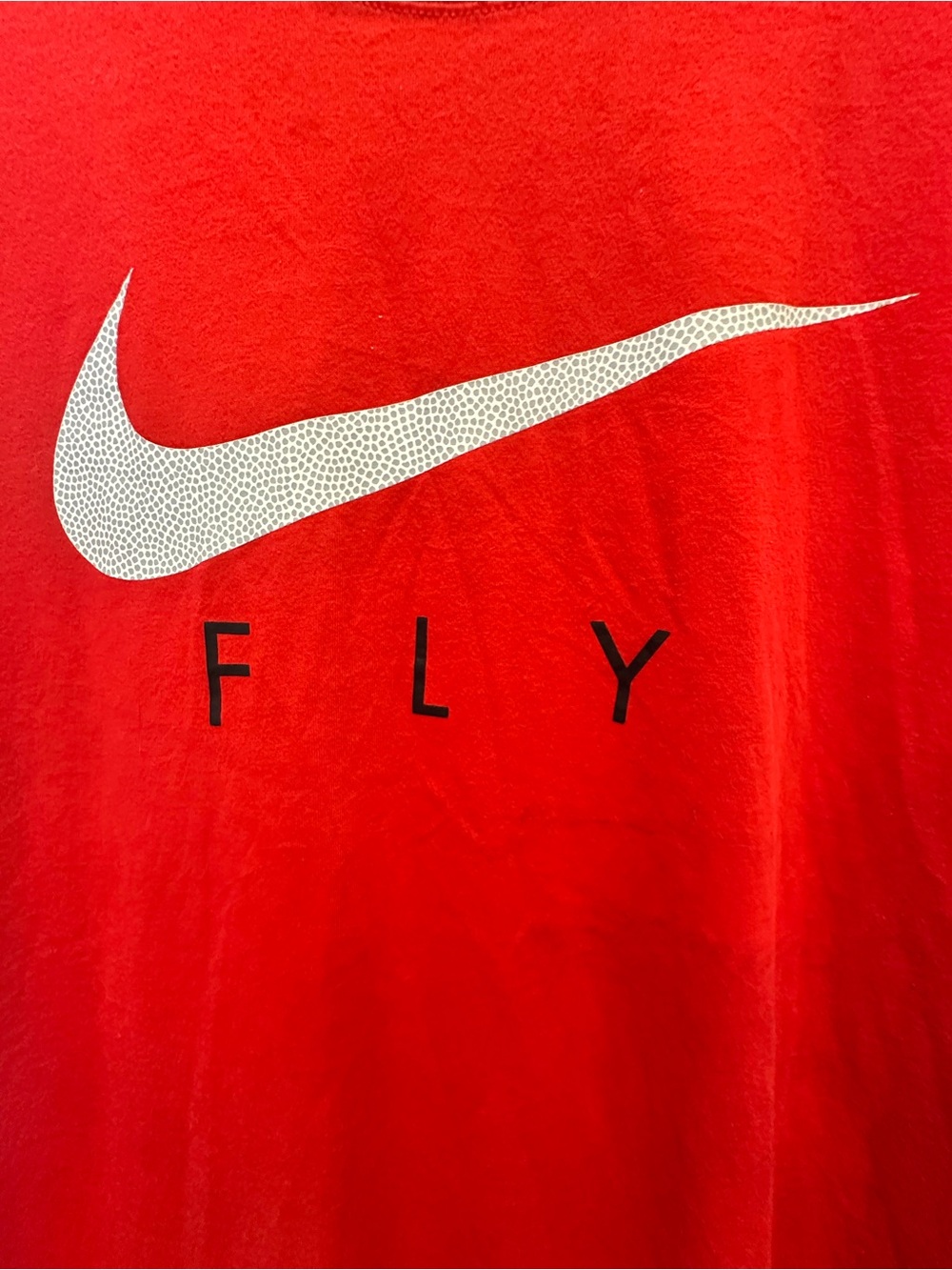 Nike Men’s Red FLY Logo T-Shirt - Picture 3 of 7